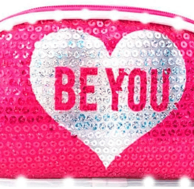 Pailletten Kulturtasche "Be You"