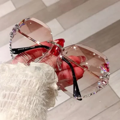 Fashion Sonnenbrille mit Strass