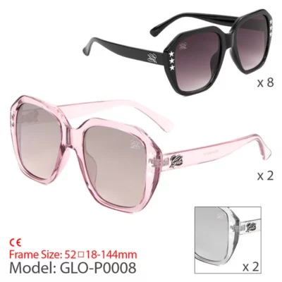 Schlicht gehaltene Sonnenbrille mit Sternchen