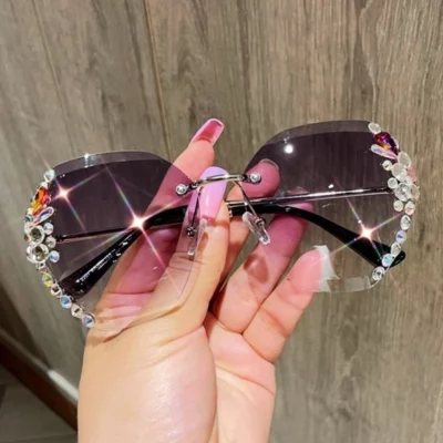 Fashion Sonnenbrille mit Strass
